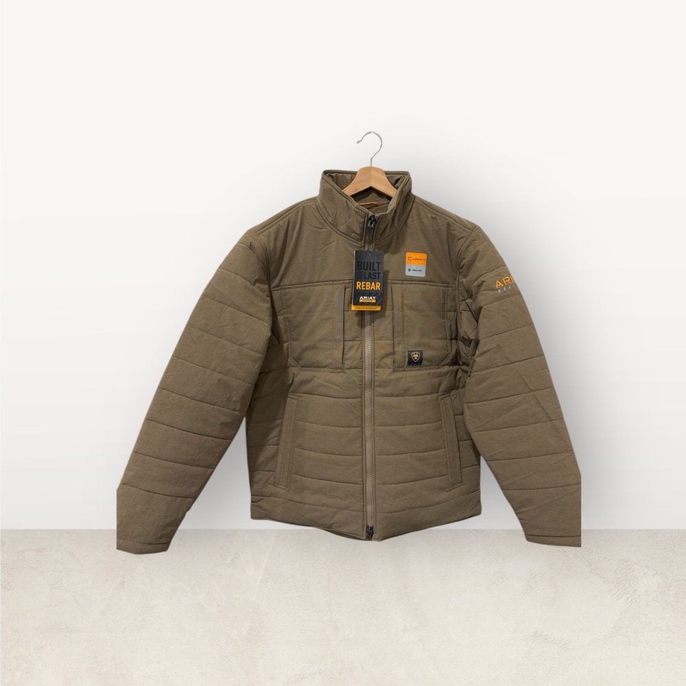 NWT Ariat Rebar Valiant Stretch Canvas Water Resistant Insulated Jacket - Size L - Picture 11 of 11